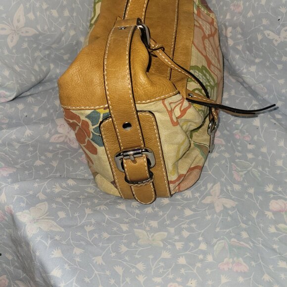 VERY NICE VINTAGE FLORAL PRINT FOSSIL PURSE - Picture 2 of 8